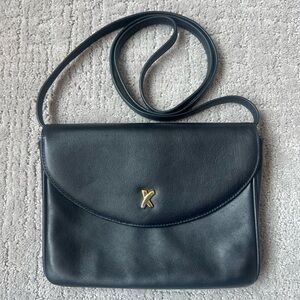Paloma Picasso Navy Leather Croasbody